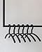 Produktbild Metallbude Kleiderbügel FAY 6er Set Schwarz - Leicht, Platzsparend, rutschfest, Stabil Kunststoff Hangers - Modern Clothes Hanger Design for Garderobe - Bügel 46 cm