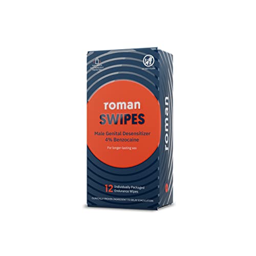 ro swipes  fast-acting convenient over-the-counter wipes increase stamina formulated with 4 benzocaine features discreet packaging  12-pack