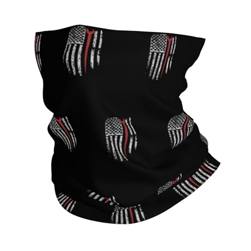 Ironworker American Flag Neck Gaiters Face Masks Scarves Sun Protection Balaclavas Headbands Unisex