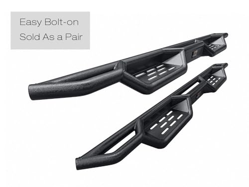 Barras laterales tubulares negras 6 pulg para Toyota Tacoma miniatura 4