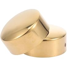 Uonlytech Handrail End Caps 2 Pack Round Hand Railing End Plugs 1.96 Inch Durable Handrail Closure for Indoor and Outdoor Staircase Fittings