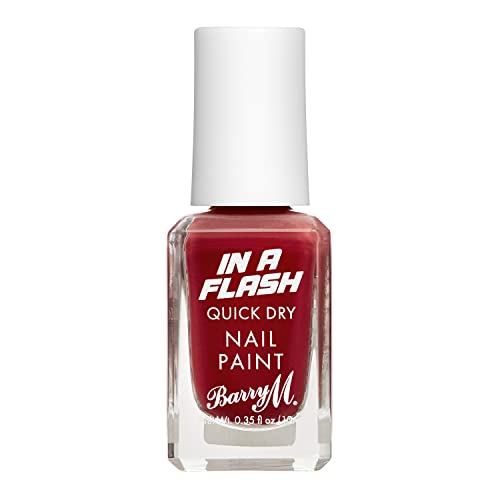 Barry M In A Flash Quick Dry Nail Paint, Shade Red Race | Red Nail Polish