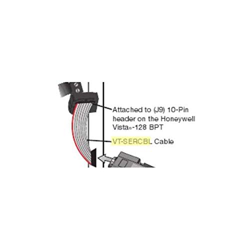 Honeywell VT-SERCBL Security Cable, 1 Count, Black, 9-Pin, Male-to-Female, Serial-to-USB, Indoor Use, Compatible with Laptop and PC, Easy Installation