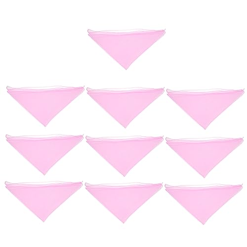 Garneck Scarf Men 10pcs Square Silk Scarves Solid Colors Perfect for Juggling Dance and Decor