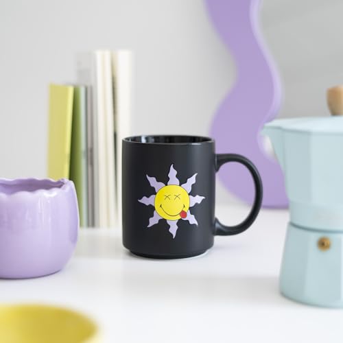Grupo Erik Tasse Kaffeetasse Smiley Comics Black - Kaffeebecher - Teetasse Größe 9,5 cm x 8 cm - Fassungsvermögen 350 ml - Offizielles… – Ansicht 4