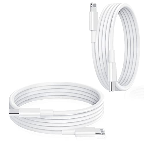 2 Pack Cable USB-C a Lightning [Apple MFi Certificado] Cable Cargador iPhone 2M Type-C, PD de Carga Rápida Compatible con iPhone 13/13Mini/13 Pro Max/12/12 Mini/12 Pro Max/SE/11/11Pro/XR/XS/X/8/iPad Cover