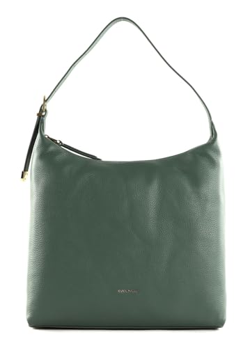 Sac à main Coccinelle Gleen vert kale en cuir grainé avec double anse