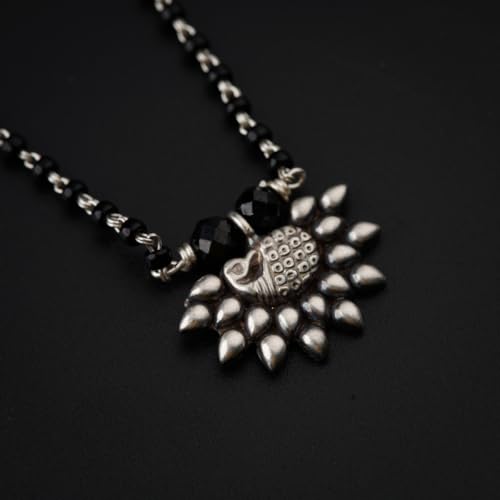 Image of House Of Aadyaa Handmade Silver Mangalsutra for Women | Made in 92.5 Silver | Silver Gifts for Women