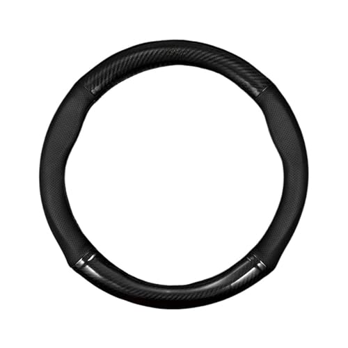 マツダCX5モデルに適合するステアリングホイールカバーカーアクセサリー(Round+carbon fiber black B)