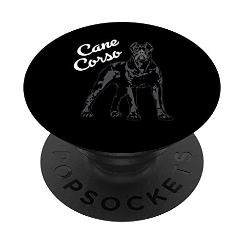 Cane Corso Molosser Mastiff Italian Dog Breed PopSockets Swappable PopGrip, Black