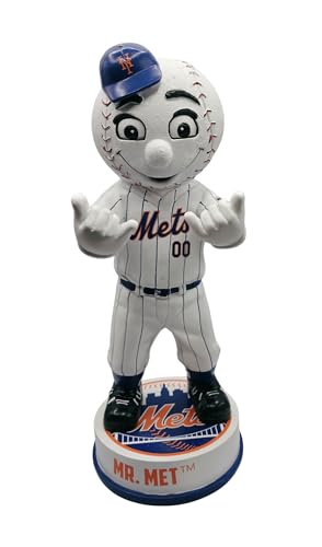 Estatua Mascota Mr. Met MLB New York Mets 12 Pulgadas miniatura 5
