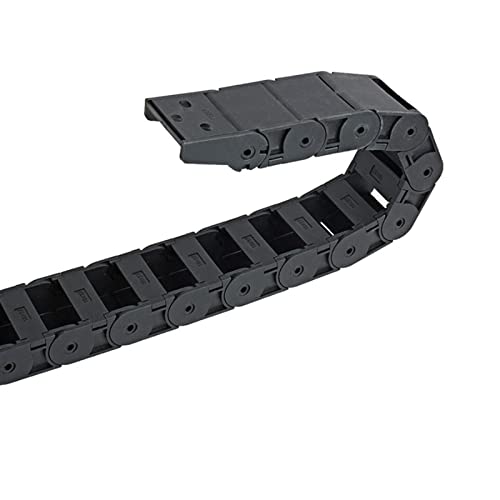 Corrente de arrasto de cabo 2 peças R38 18 * 37 mm Cabo Drag Chain Plástico Semi Fechado Preto Nylon