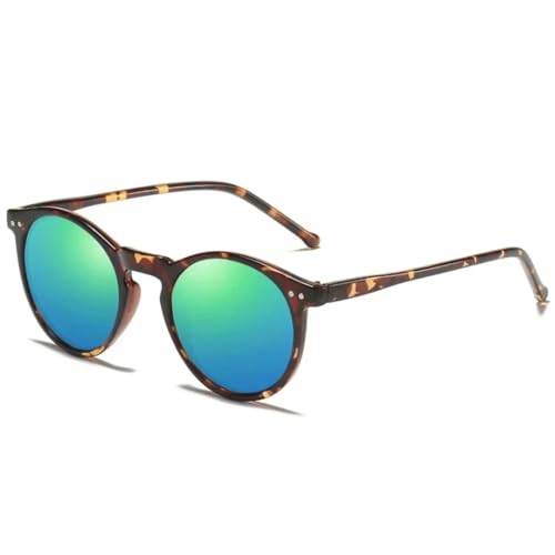 Lunettes de soleil polarisées rondes rétro UV400 contre la fatigue