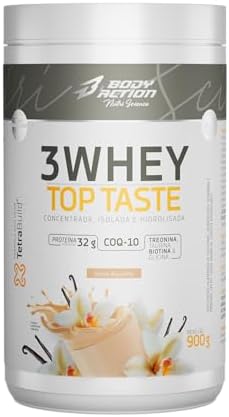 3 Whey Top Taste 900g Sabor Baunilha Bodyaction