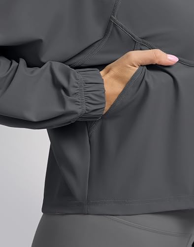 Jaqueta feminina atlética para treino, leve, FPS 50+, manga comprida, com proteção solar, zíper, cro