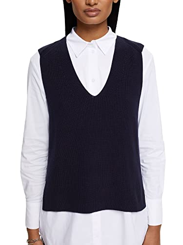 ESPRIT Damen 993EO1I303 Pullover, 400/NAVY, S