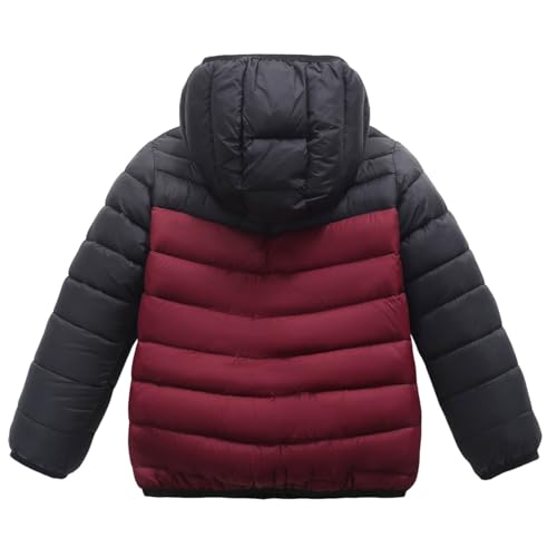 Girls' Zip-Up Winter Coats Warm Hooded Quilted Puffer Coat Padded Down Thicken Water-Resistant Outerwear 8-17Y2