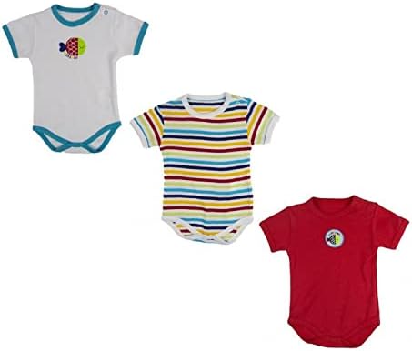 Bebepan Mr. Fish 3'lü Kısa Kollu Bebek Body 1720