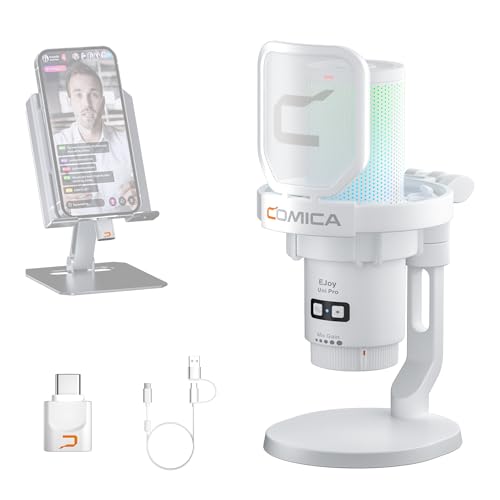 【COMICA 革新登場】ワイヤレスUSBコンデンサーマイク ゲーミングマイク...