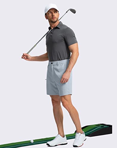 Image of Pinkbomb Men's Golf Shorts with 6 Pockets Stretch Quick Dry Hiking Work Dress Shorts for Men