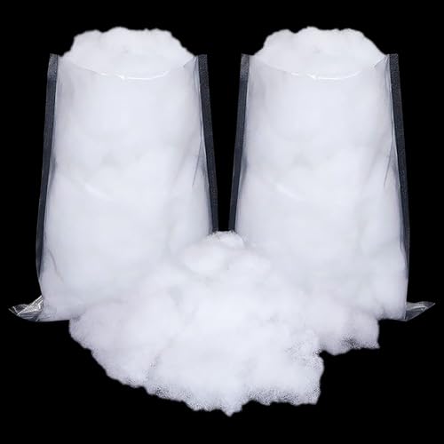 200g Fluffy Artificial Snow Soft Fake Snow Faux Christmas Tree Snow Winter Snow Material Craft Snow Fiber False Snow Ornaments Realistic Indoor Snow for Holiday Decoration