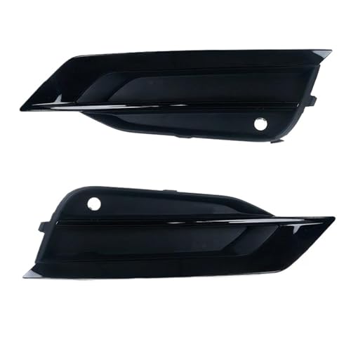 Calandres avant en fibre de carbone noire pour pare-choc avant Volvo S90 V90 2016-2019 1 paire