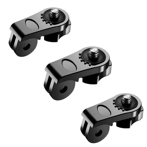 Image of Action Pro Conversion Block Head Connection Camera Mount Adapter, Compatible with GoPro 13 /12 /11 /10 /9 /8 /7 /6 /5 /4 /3+ /3, SJCAM, Yi, Eken & Other Action Cameras (Pack of 3)