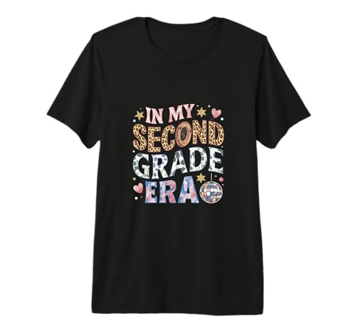 In My Second Grade Era Groovy Back To School Teachers Kids Premium T-Shirt