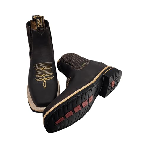 Dona Michi Men Genuine Leather Square Toe Short Ankle Boots Handcrafted3