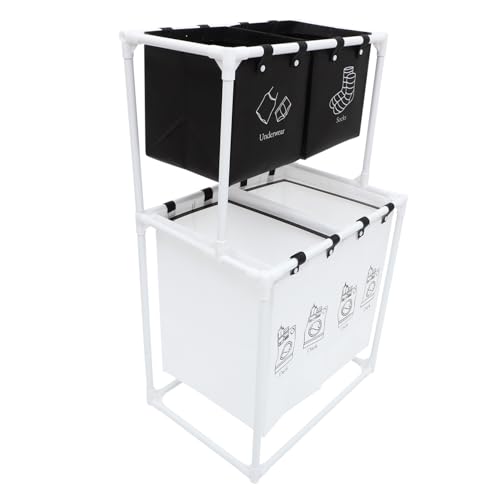 Panier à linge en plastique et coton LABRIMP pliable pour la maison - 2