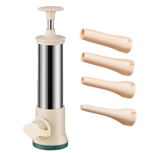 Máquina de llenado de salchichas | Rellenador de salchichas, relleno de carne de acero inoxidable, máquina manual para embutidos, herramienta de relleno de salchichas, herramientas caseras