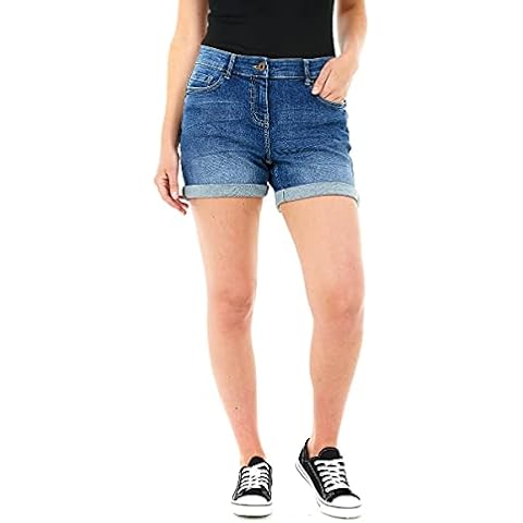M17 Ladies Boyfriend Stretch Denim Shorts Cover