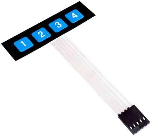20PCS 1x4 Keypad 4 Key Matrix Array Membrane Switch 8pin Keyboard