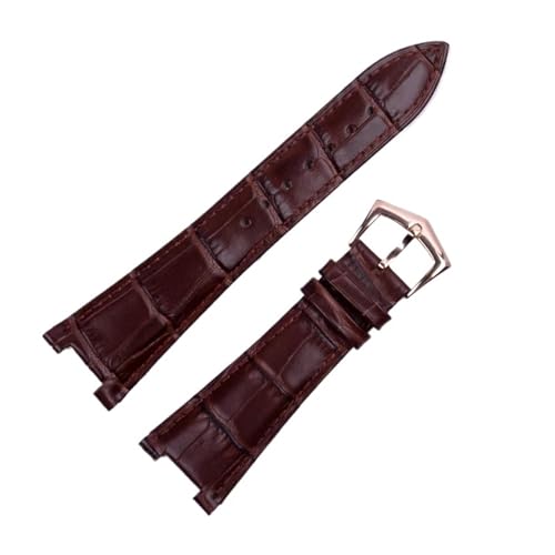 ���U�[���v�X�g���b�v Nautilus �V���[�Y PP5711 5712G �ƌ݊������� ���ʂȃm�b�` 25mm �s���o�b�N��(Brown-rosegold)