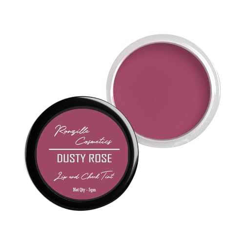 Ronzille Lip & Cheek Tint natural make-up blend in 3-in-1 Lips, Cheek, and Eyes Dusky Rose (Pack of: 1, 5 g) (Dusky Rose) - Image 2