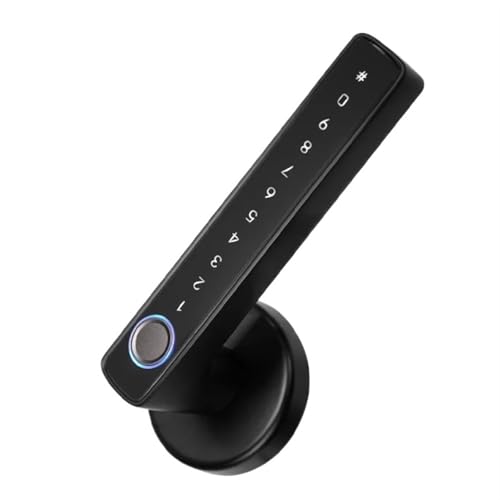 Serrure Connectée Serrure intelligente Bluetooth à empreintes digitales, poignée de porte, mot de passe électronique, application, déverrouillage à distance, hôtel, appartement, bureau, maison de loca