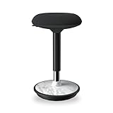 ERGO COLLECT Wobble Stool - Adjustable Height Standing Desk Chair,Sit Stand Stool with 360-Degree Non-Slip Base & Upgraded Non-Rotating Lift,for Home,Office and Classroom(Faux Marble)