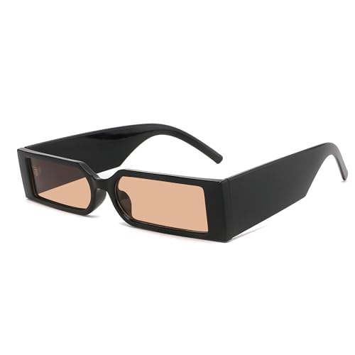 Image of Techinigadgets Axel Retro Rectangle Sunglasses Small Frame Vintage Eyeglasses For Men Women UV Protection Mens Womens Gift