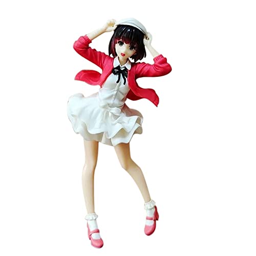 20Cm Deluxe Version Anime Female Protagonist Kato Megumi Red Sweater Standing Beautiful Girl Ornament Model Adult Toy Doll Pvc Collection Action Figure Deskto Boxed Gift #TOP18