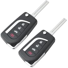 2Pcs Compatible with Toyota HYQ12BFB Camry 2018-2021 Car Key Fob Flip Keyless Control Entry Remote 89070-06790 4 Button Vehicles Replacement H Chip