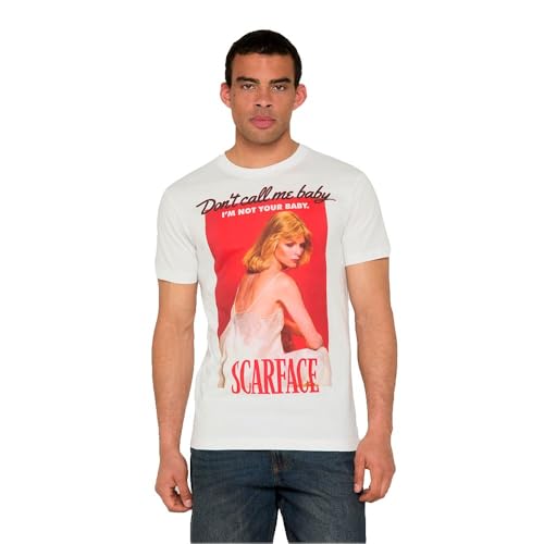 T-shirt Scarface Elvira pour homme Merchcode Mc1136 avec imprimé graphique résistant au quotidien
