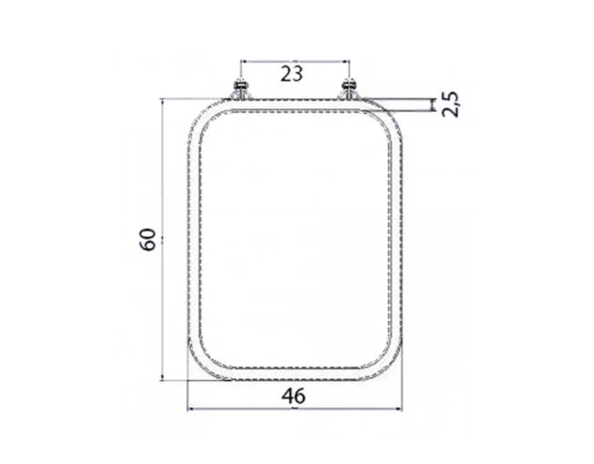 DAKOTA Cupola di Ricambio per Lucernario per Tetto 45x60cm in Policarbonato - Materiale Resistente e Trasparente - Facile da Installare