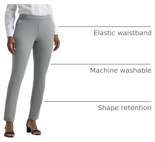 Lee Women's Ultra Lux Comfort Any Wear Slim Ankle Pant Dover Gray 14 Short - image 4