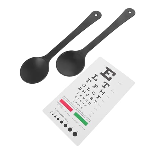 Cabilock Comprehensive Vision Testing Kit Eye Chart Eye Shield Set Wall or Hanging Use