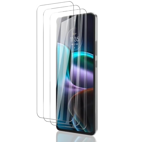 Phlleyaa Protector de Pantalla para Moto Edge 30 Cristal Vidrio Templado 3 Piezas, HD Clear, 9H Dureza, Anti-Arañazos, Sin burbujas Protector para Moto Edge 30 Vidrio Templado