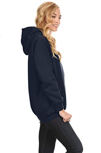 Simlu Navy Hoodie Long Sleeve Navy Sweatshirts Pullovers Navy Sweaters for Women,Navy,Large