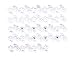 White Floral w/Rhinestone Strip Nail Stickers/Decals
