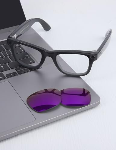 Image of Mryok Replacement Lenses Compatible with Ray-Ban Meta Wayfarer RW4006 50mm / Gen 2 RW4012 50mm Smart Glasses, HD Polarized