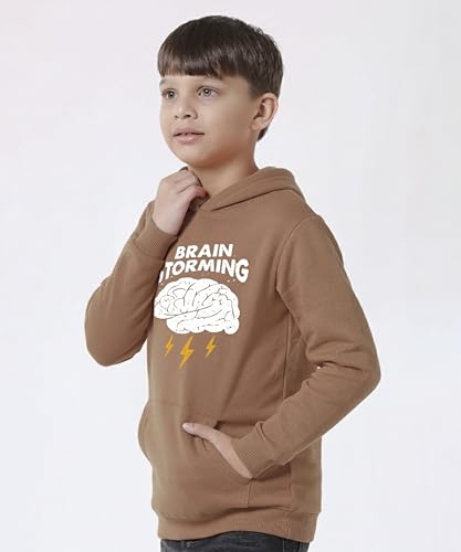 Image of KYDA KIDS Boys 100% Cotton Hooded Neck Long Sleeve Sweatshirt with Hoodies Winter Wear