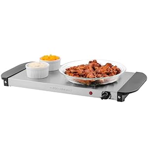 OVENTE Electric Warming Tray with Adjustable...
